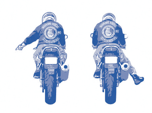 Опасность на дороге - Рука или нога указывает на опасность